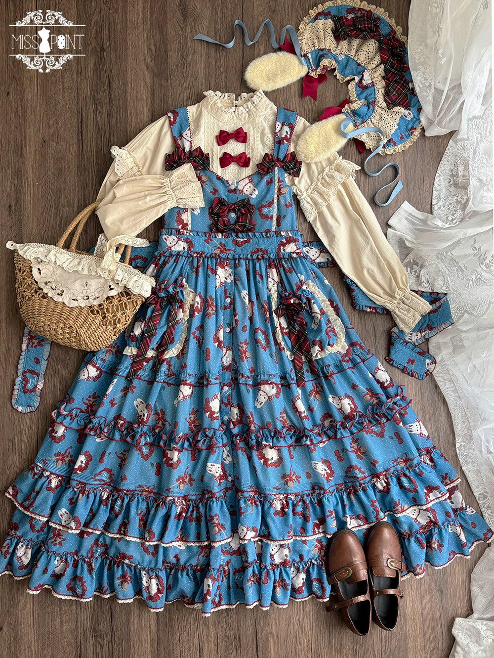 【予約販売】Sweet Berry Rabbit ジャンパースカート