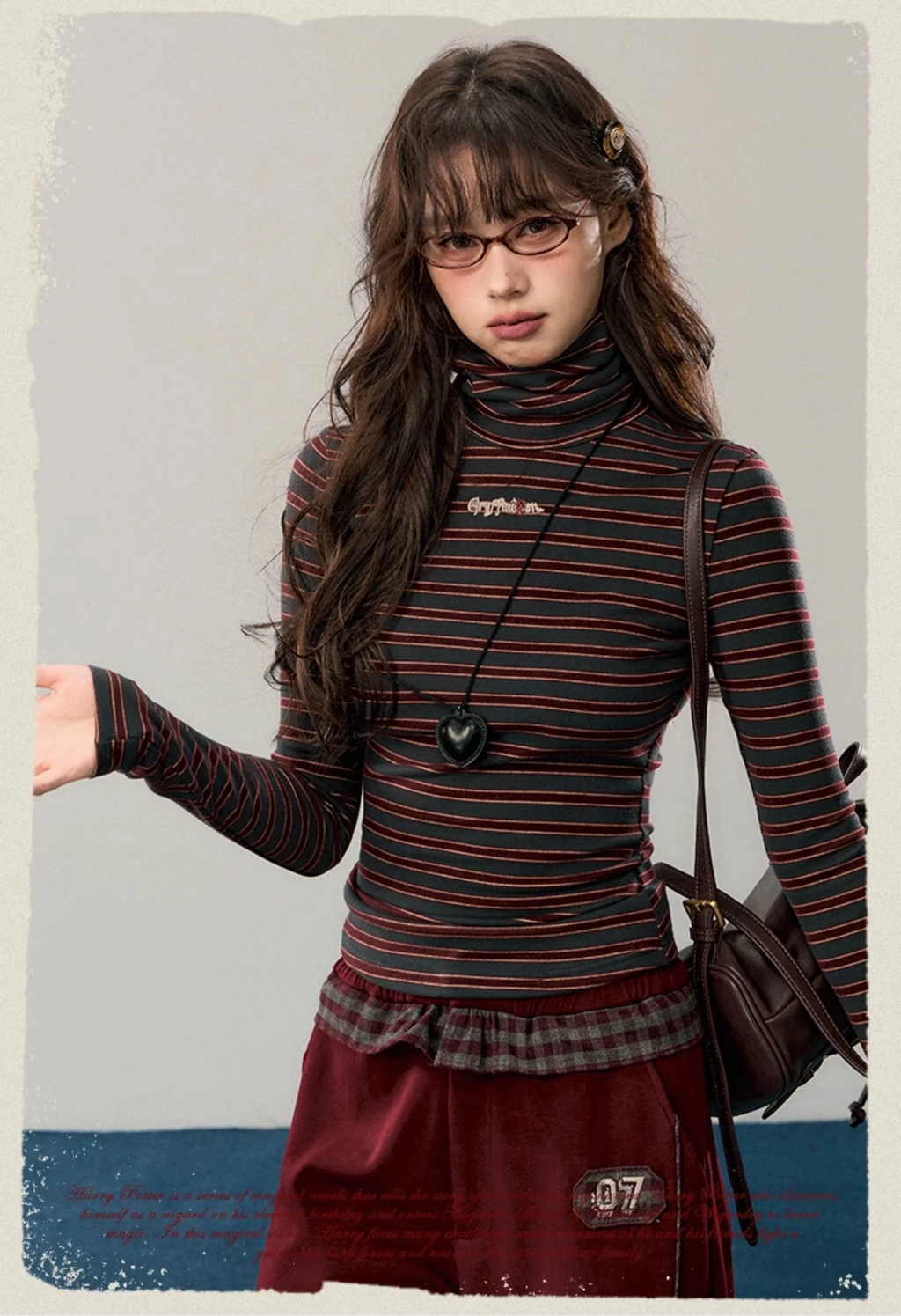 [Pre-order] Hogwarts School of Witchcraft and Wizardry Turtleneck Striped Knit