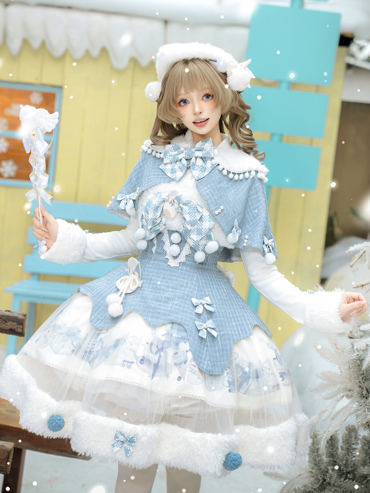 Winter Wonderland ジャンパースカートとマント