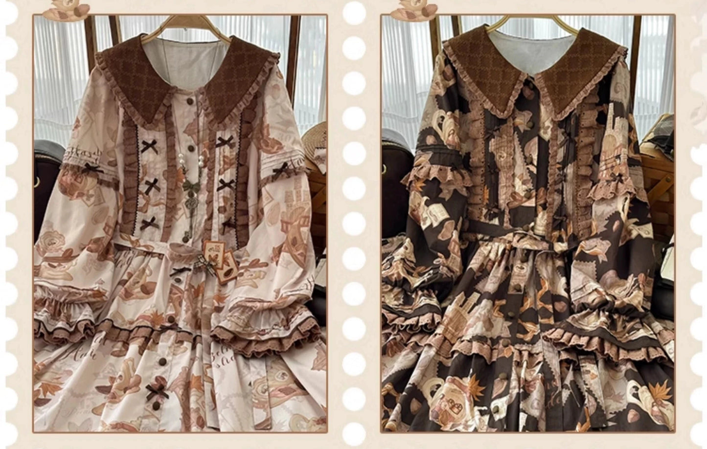 [Pre-orders available until 9/11] The Paradise of Nuts Long-sleeved dress, long length