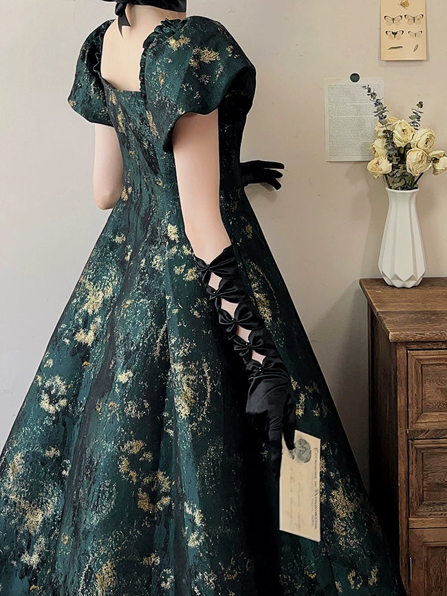 [Pre-orders available until 9/5] Brilliant Years Elegant foil-stamped long dress