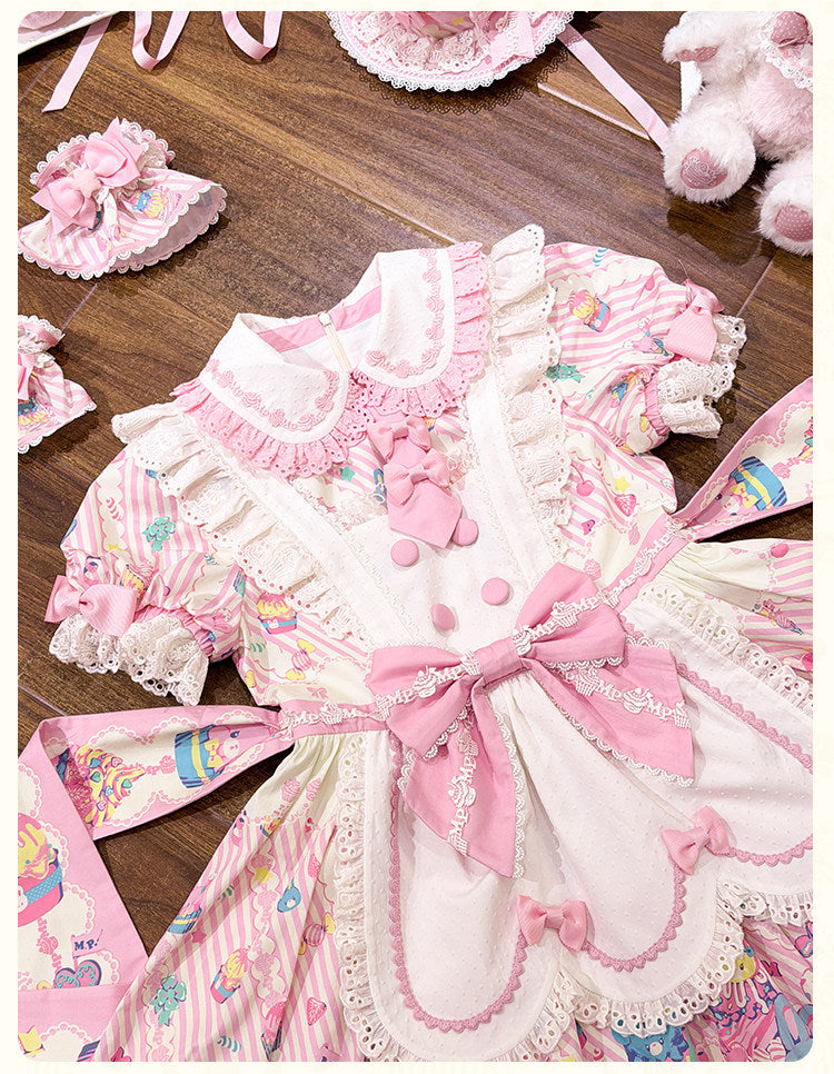 【受注予約1/26まで】Sweet Cup Cake プリントワンピース