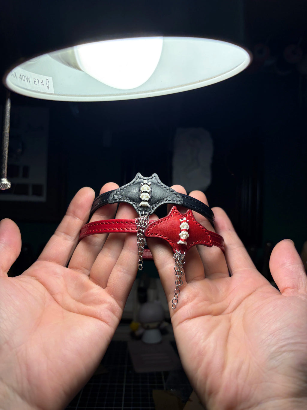 【GUOKE PLANET】本革×スネークチェーン マンタチョーカー |  ゴスロリ ハンドメイド アクセサリー