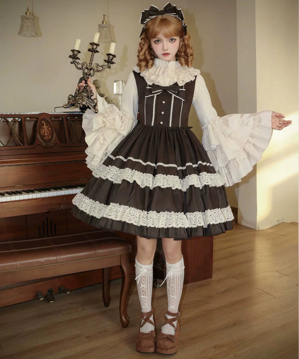 Caramel Doll レースのジャンパースカート