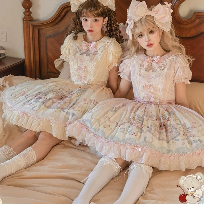 【受注予約12/26まで】Sweet Wedding Cake 刺繍ワンピース