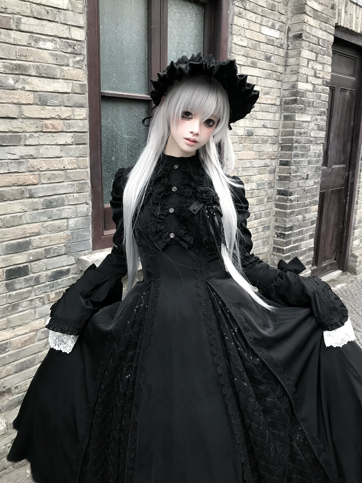 【受注予約11/4まで】Silver Mist 姫袖ゴシックワンピース