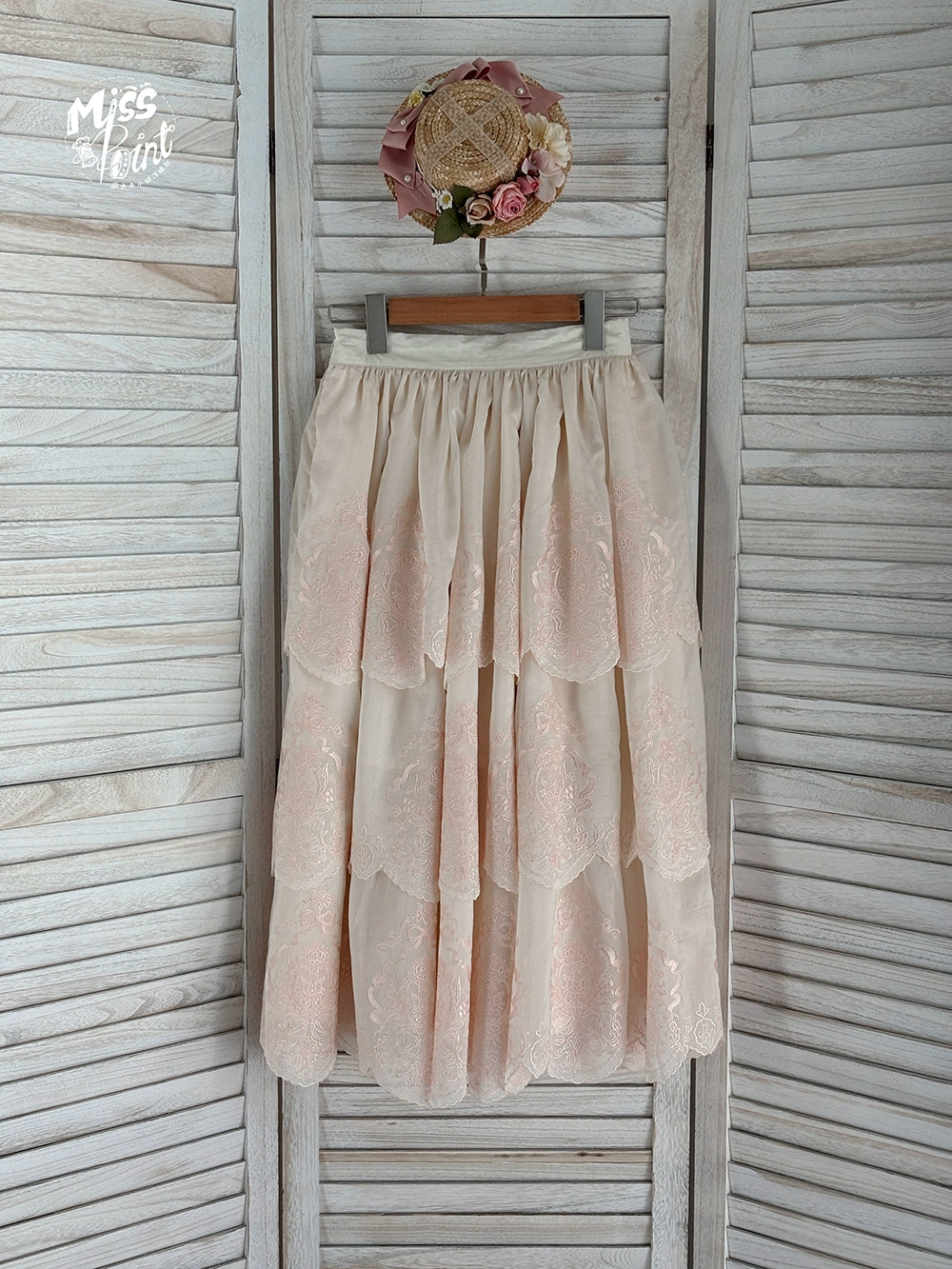 【受注予約9/25まで】Noble Garden 刺繍スカート