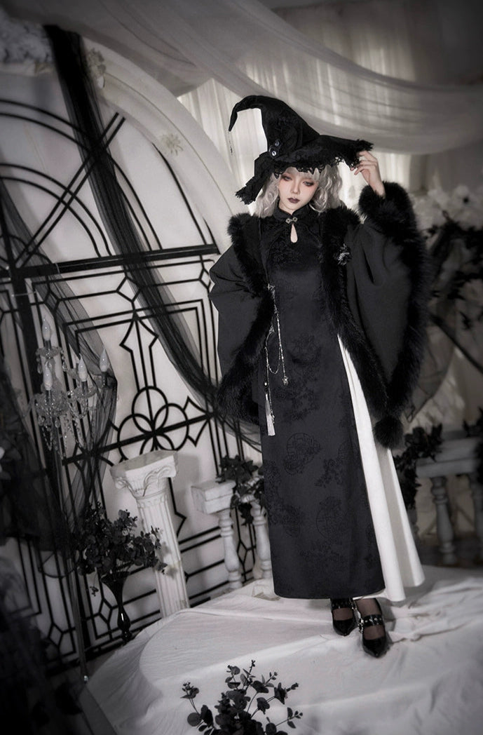 チャイナ風ゴスロリ魔女ワンピースセット ロング丈 – ロリータ チャイナ風ゴスロリ魔女ワンピースセット ロング丈 – ロリータ