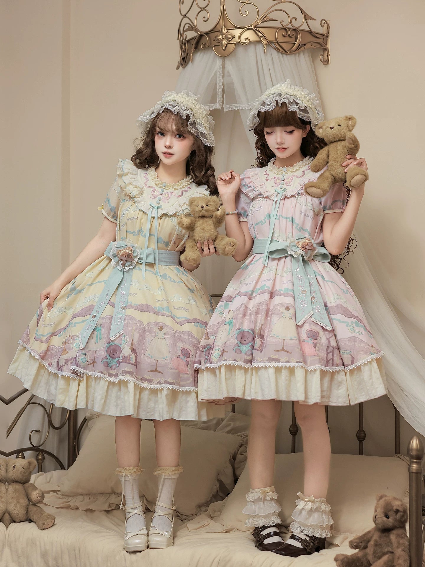ブラウンドールベア 3wayワンピースセット
