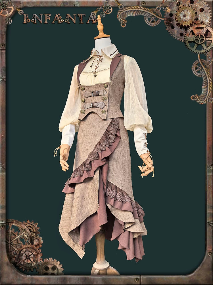 Antique Traveler ベスト＆スカートセット