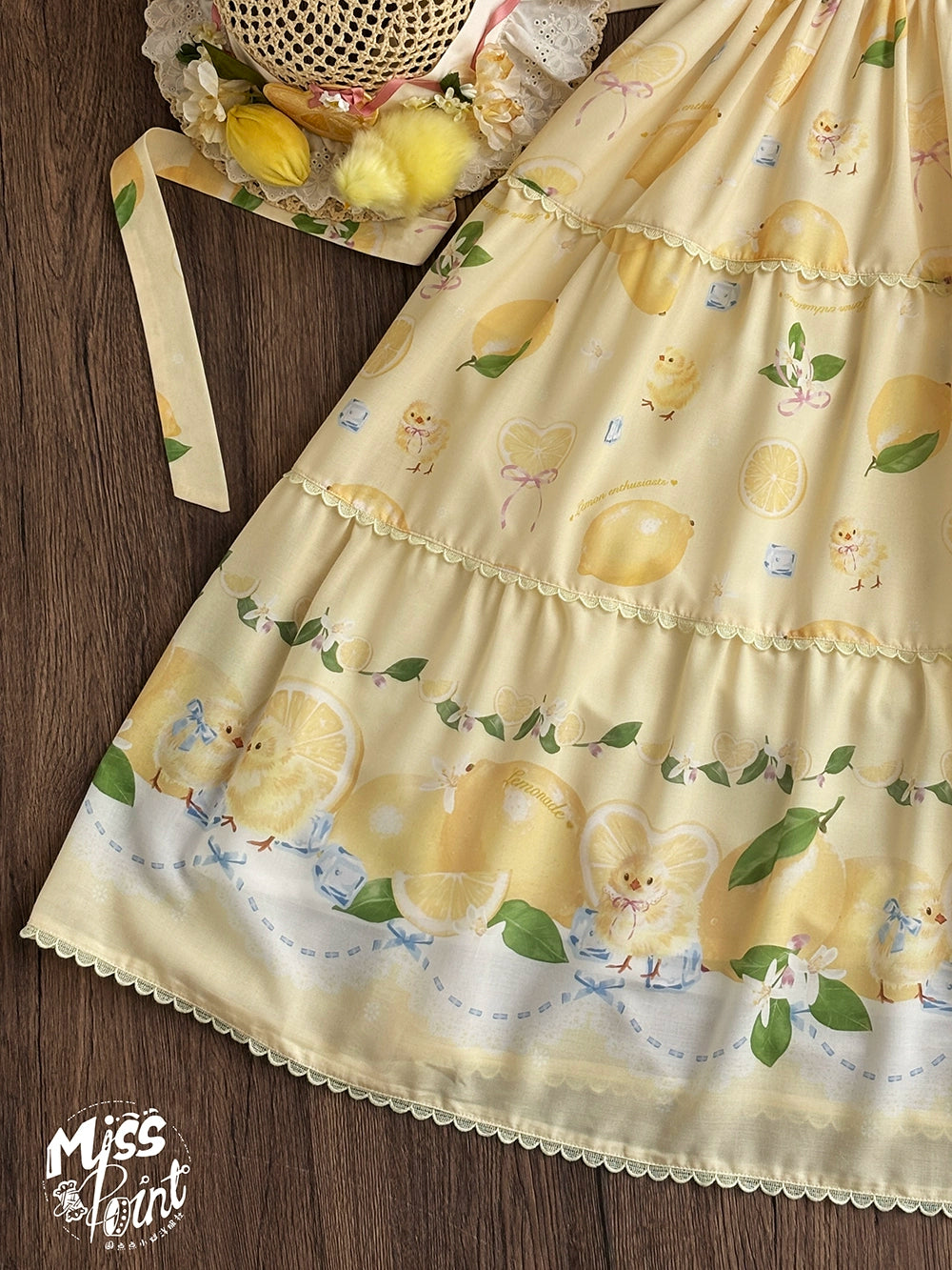 【予約販売】Lemon Sweetie プリント半袖ワンピース・デイリータイプ