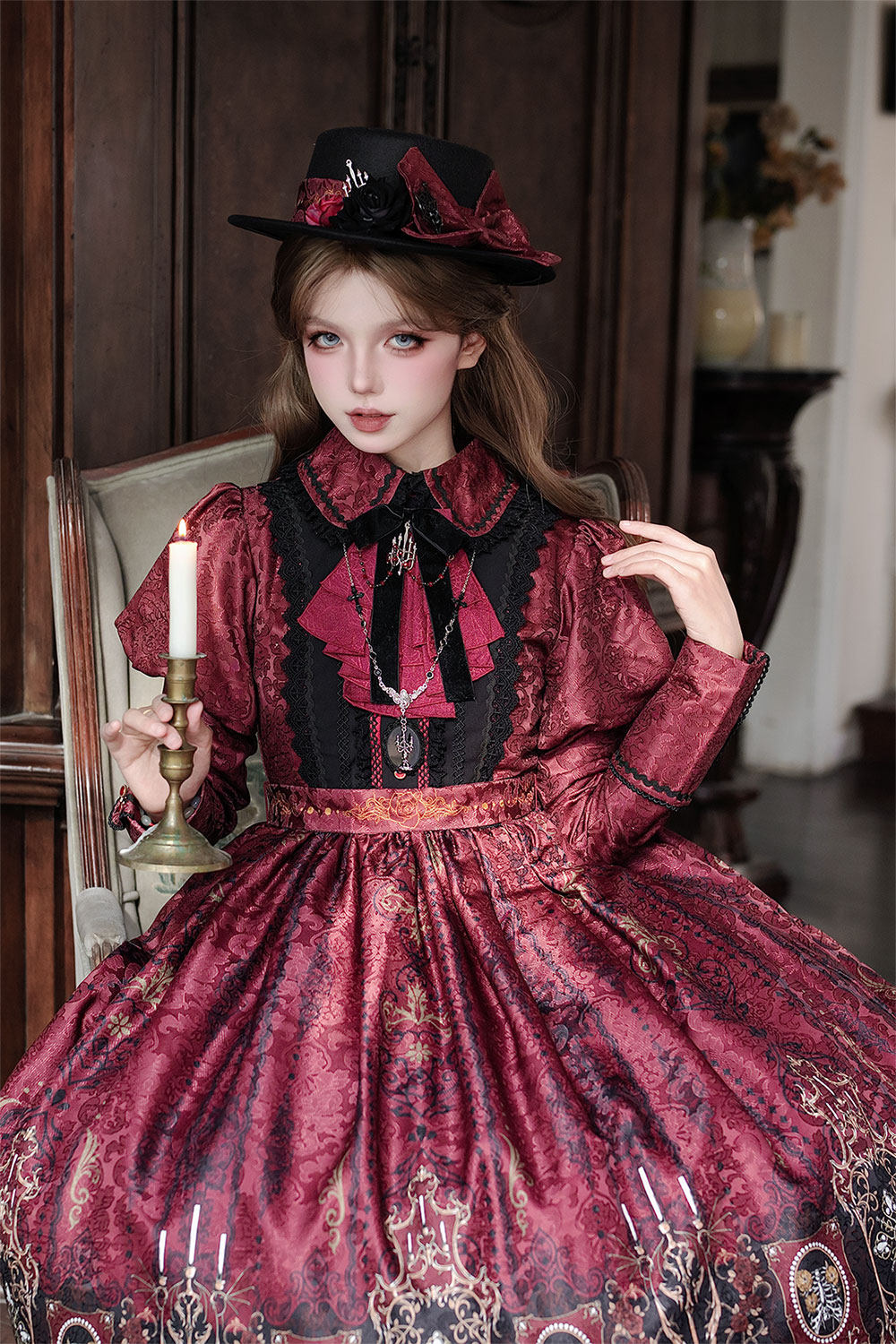 【受注予約1/18まで】Blood Night Lantern Master プリントワンピース・ジゴ袖タイプ