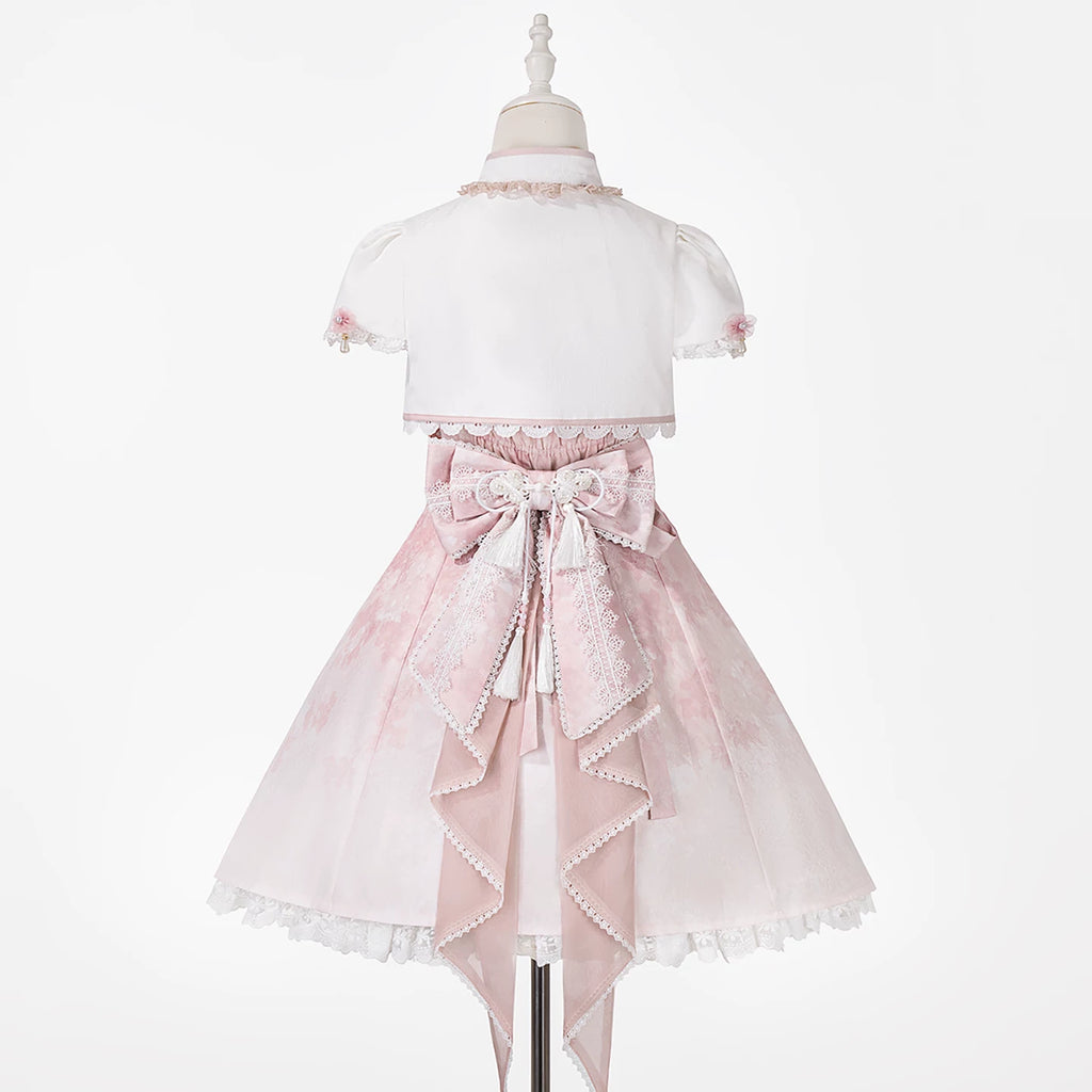 桜の手紙 華ロリジャンパースカートとボレロ