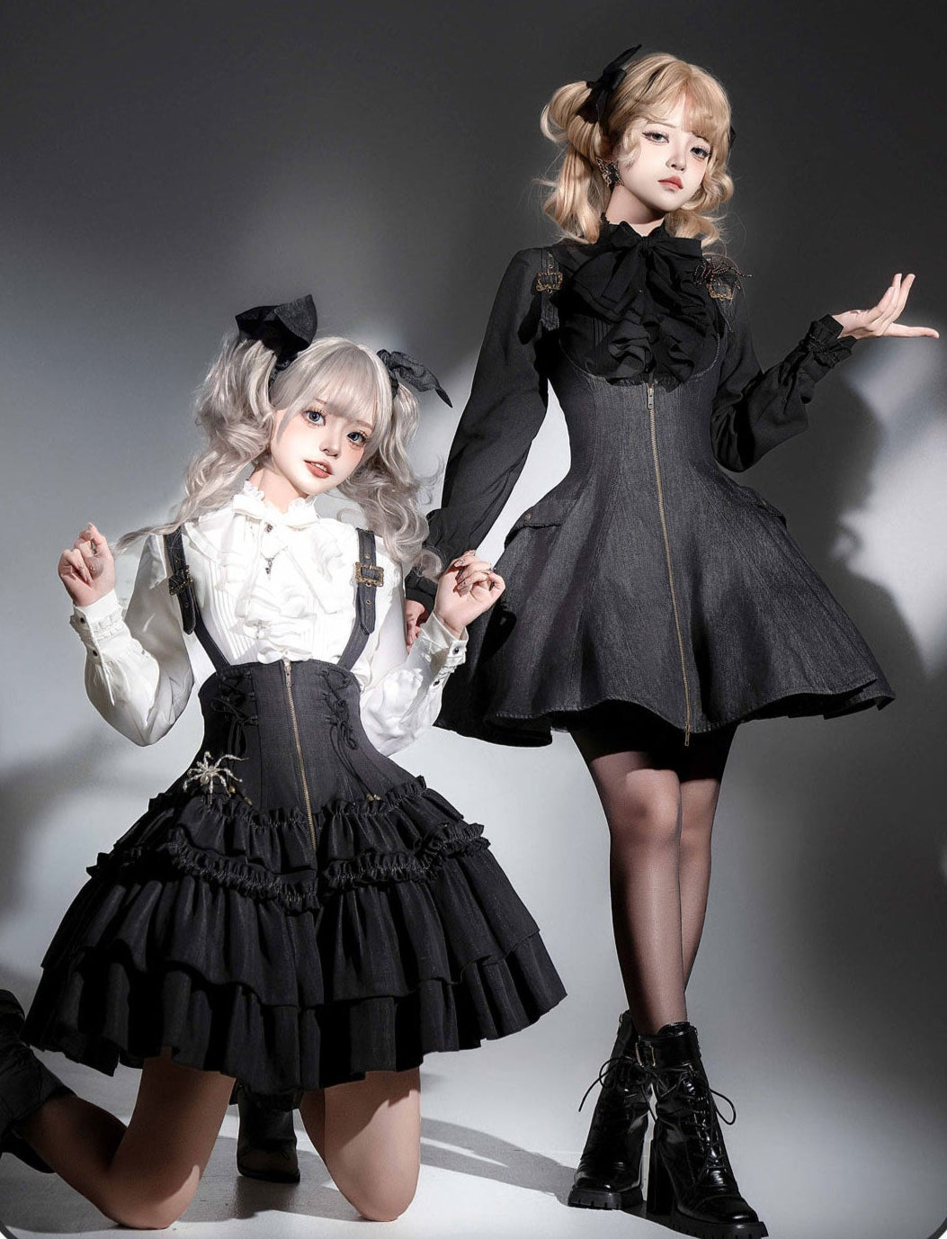 【受注予約3/10まで】Rose Heart ショート丈ジャンパースカート
