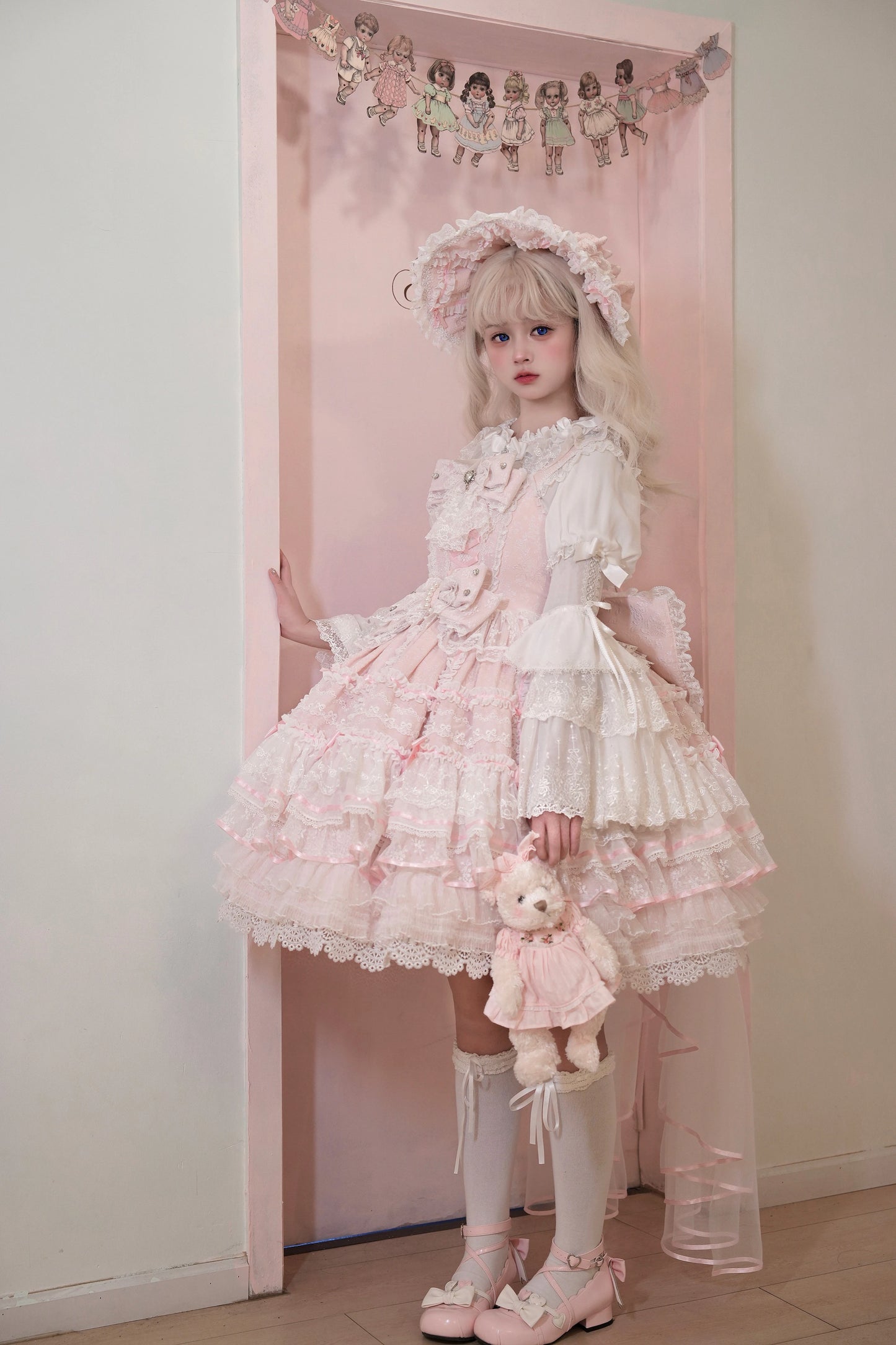 [Pre-orders available until 2/5] Wishing Star Doll-style Jumper Skirt - Pink