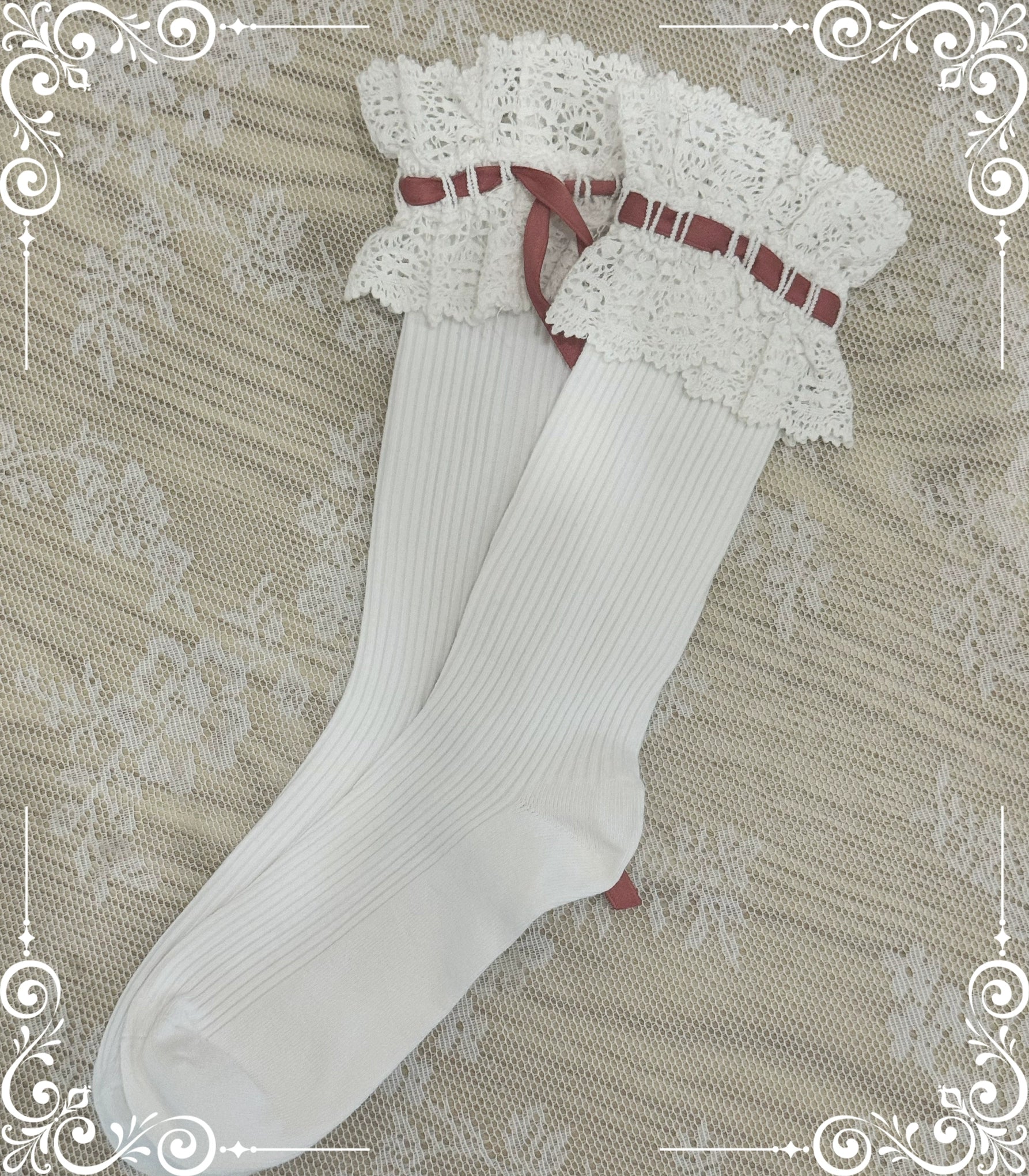 同時購入のみ【受注予約5/21まで】Laura's Doll レースソックス
