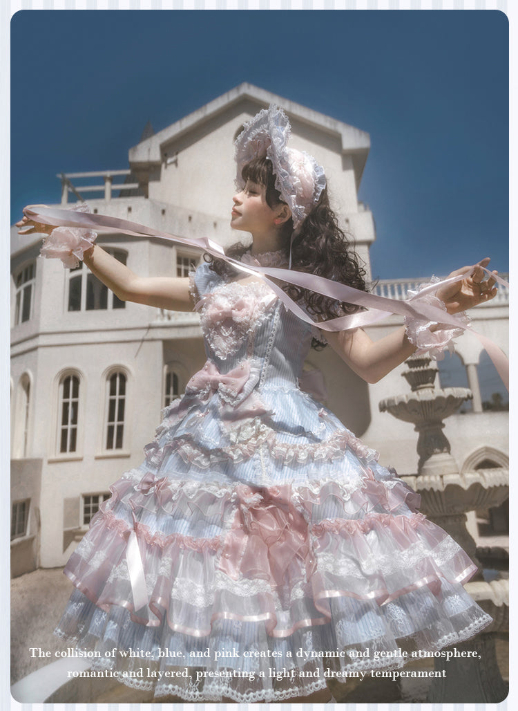 【受注予約5/14まで】Striped Maiden ハートのワンピース