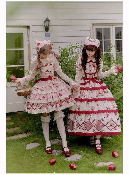 Apple Orchard Long skirt and short sleeve top set
