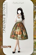 Oil painting collection oil painting collection skirt all 8 works