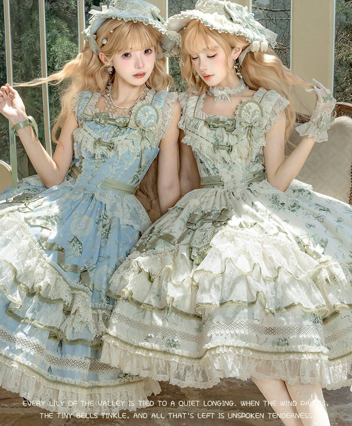【受注予約7/1まで】最愛の鈴蘭 フリルジャンパースカート