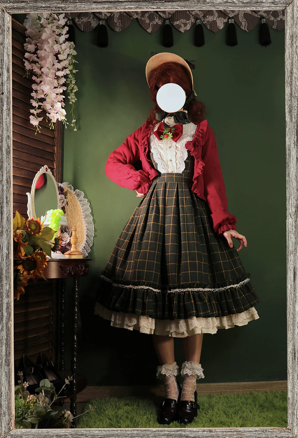[Pre-order] British Classical Lolita Warm Check Dress