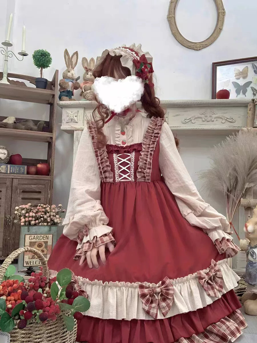 Berry Girl 赤ずきん風ワンピース フルセット