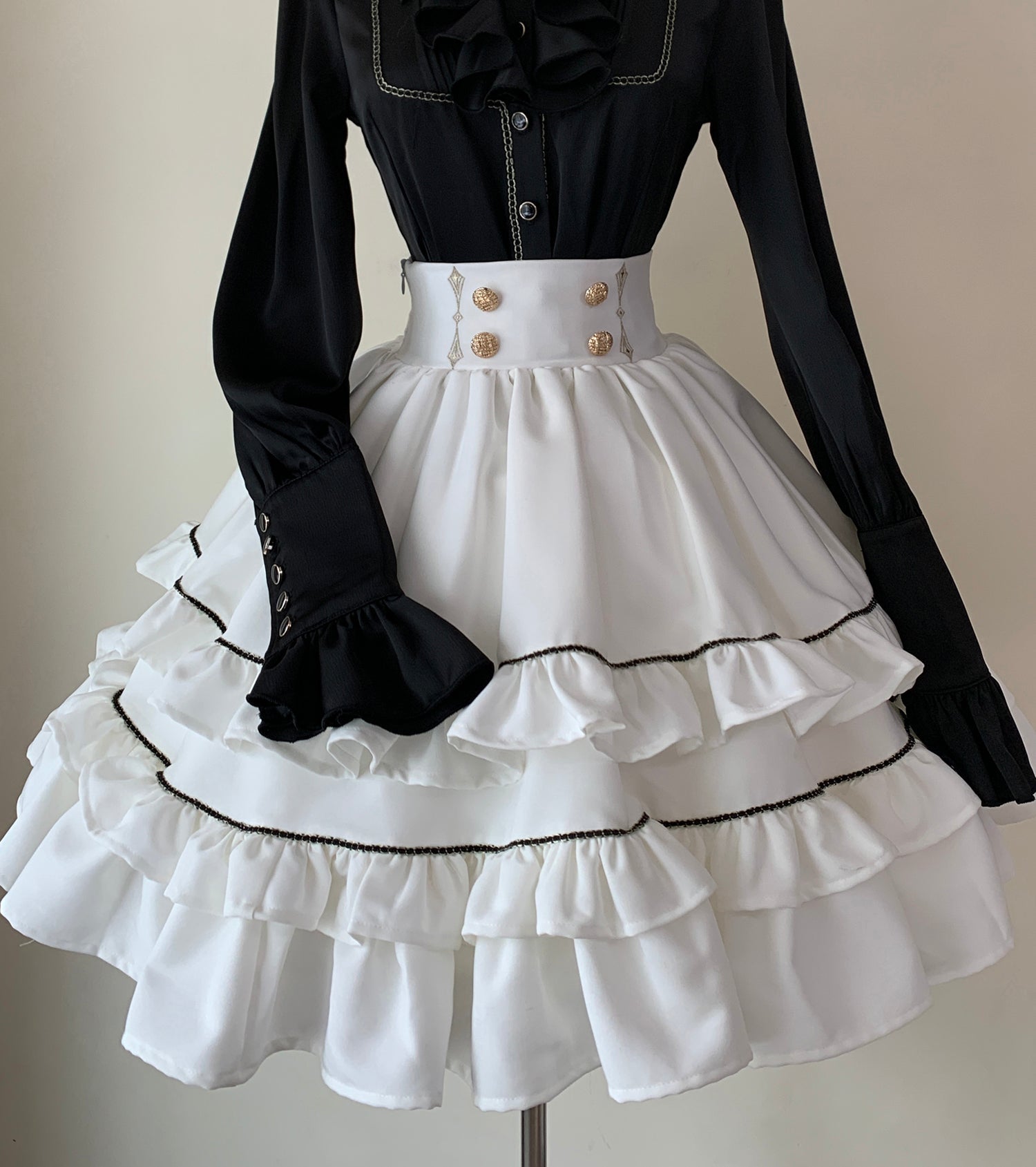 堕月法則 ティアードミニスカート