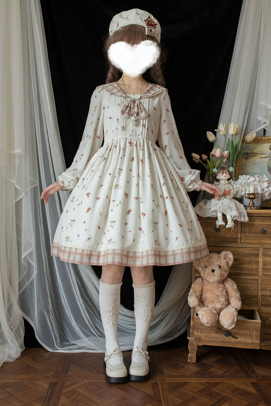 [Pre-orders available until 9/24] Autumn Pleasure Sailor Collar Dress