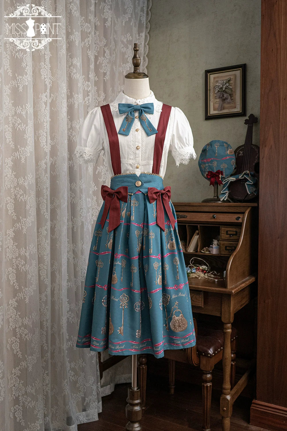 Secret Key Antique 2way Suspender Skirt