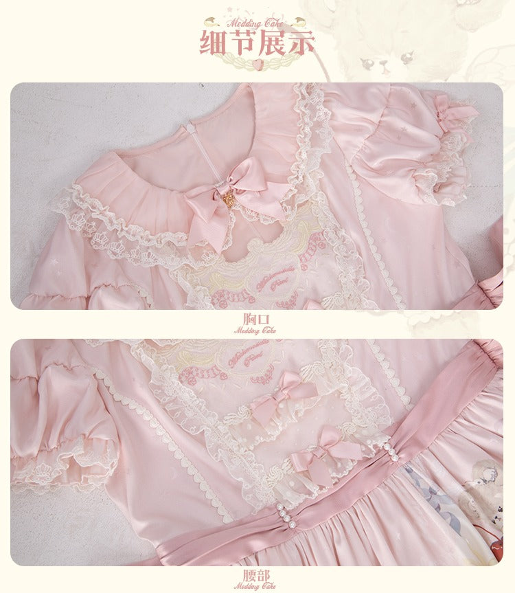 [Pre-orders available until 12/26] Sweet Wedding Cake Embroidered Dress