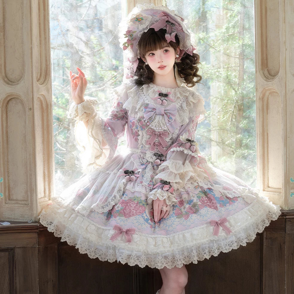 【受注予約11/12まで】 Porcelain Strawberry プリンセスドレス