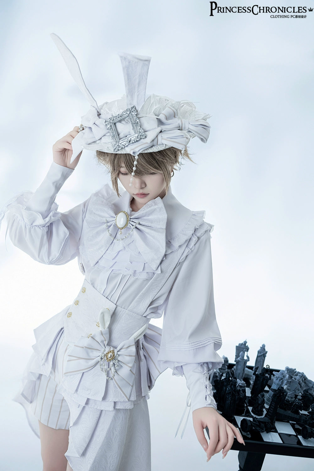 予約販売】Rabbit Theater White Moonlight コルセットベスト 予約販売】Rabbit Theater White Moonlight コルセットベスト