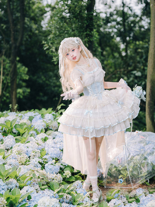 【予約販売】Fairy Garden バレエ風ショートドレス 新色追加