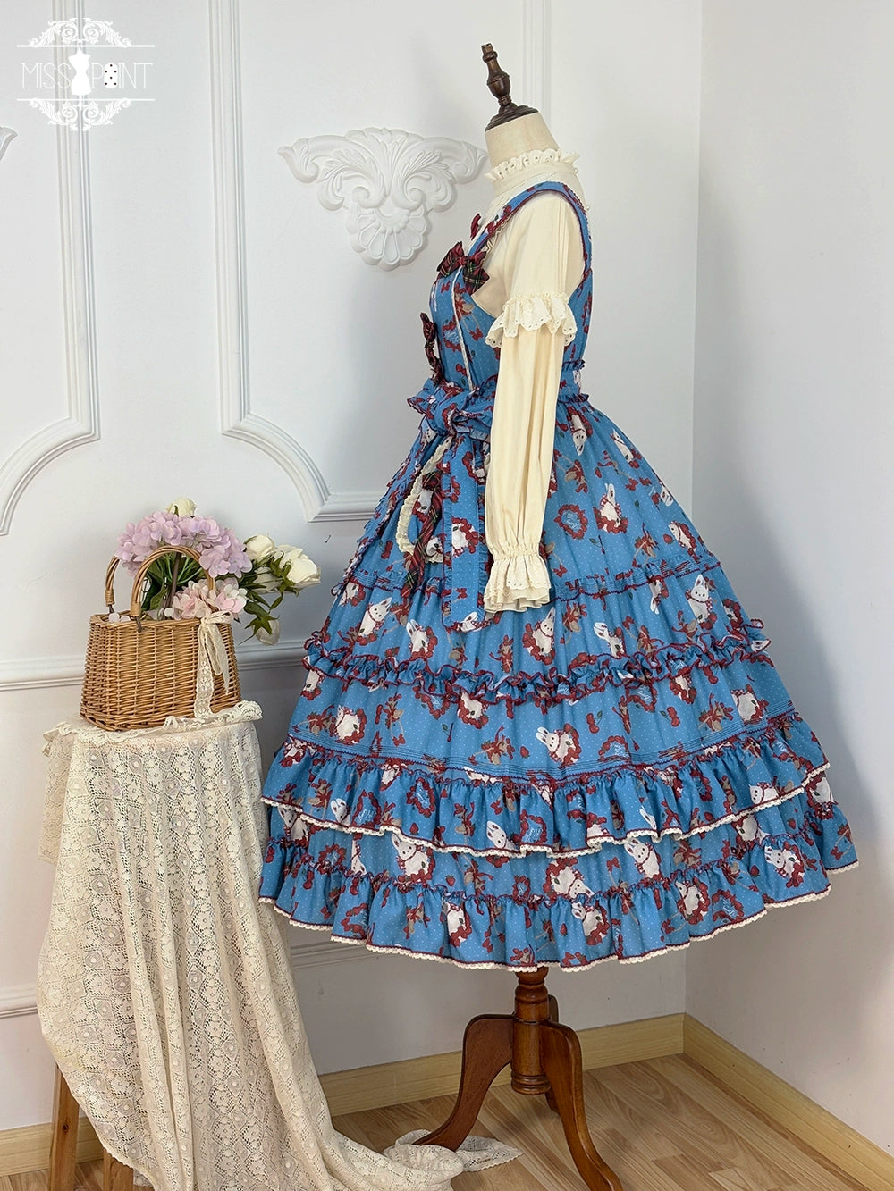 【予約販売】Sweet Berry Rabbit ジャンパースカート