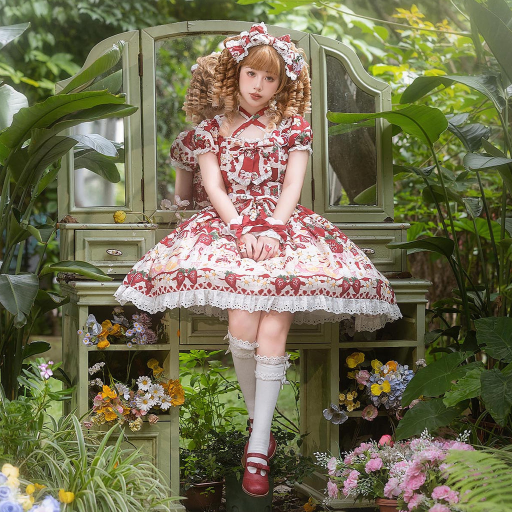 【受注予約4/13まで】Lemon Berry プリントワンピース
