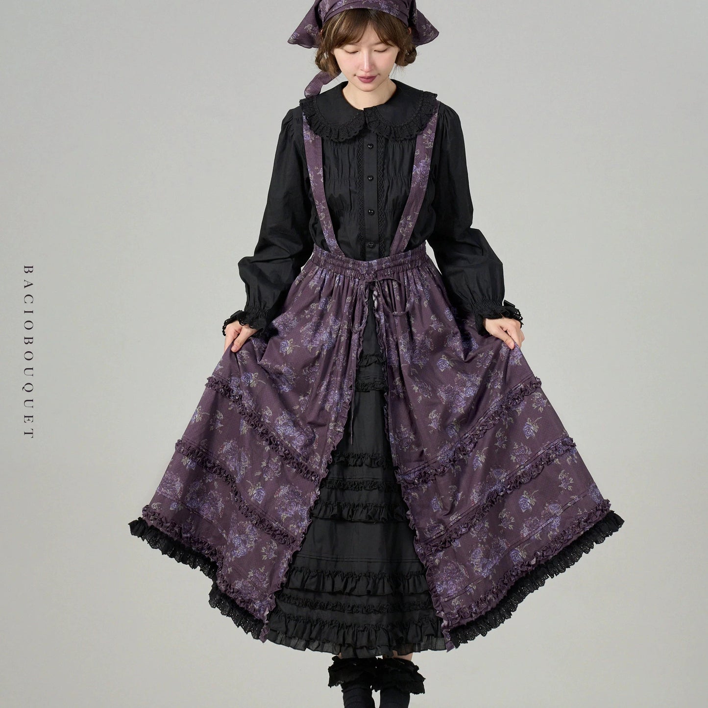 [Pre-orders until 9/9] Bouquets for Autumn Days Strap Skirt