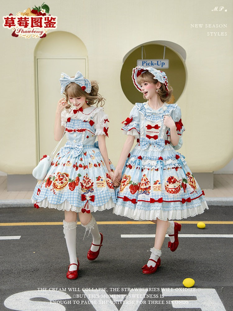 【受注予約8/26まで】Strawberry Cake Guide プリントワンピース 新色