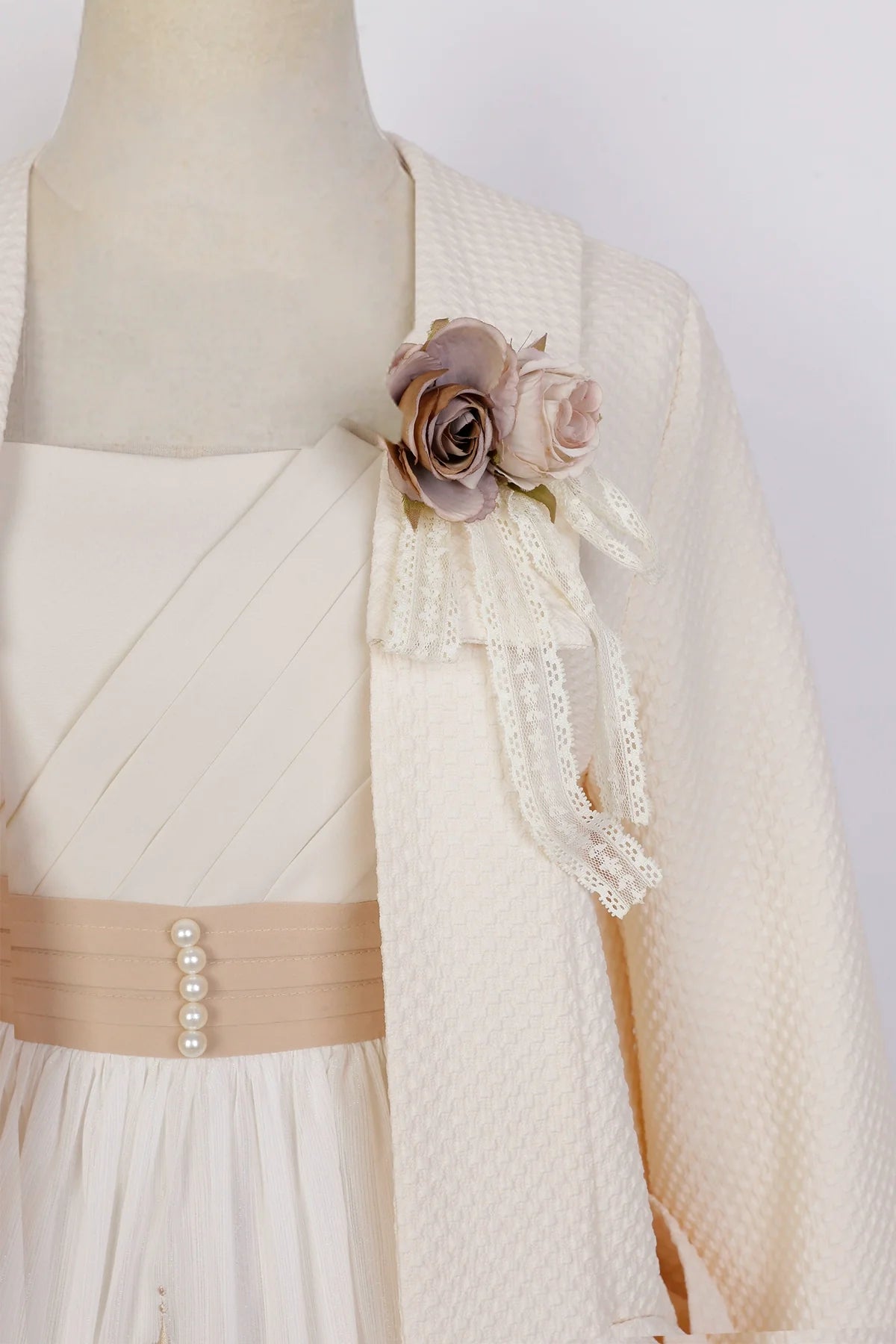 rose bouquet jumper skirt and coat