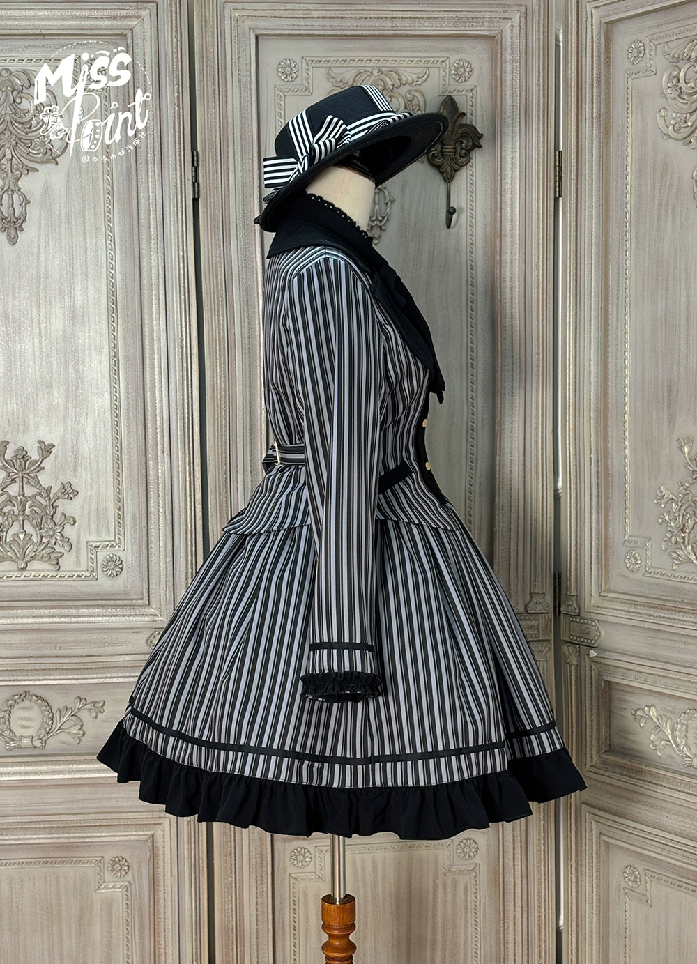 【予約販売】Classic Chocolat Stripe ストライプショートジャケット