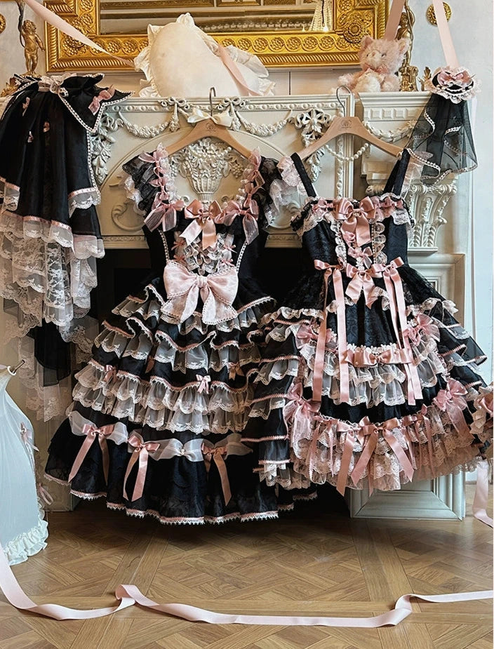 [Pre-orders available until 10/16] Rose Courtyard Lace and Ribbon Dress