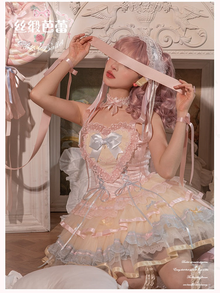 【受注予約1/23まで】Silk Ballet ジャンパースカート・ショート丈