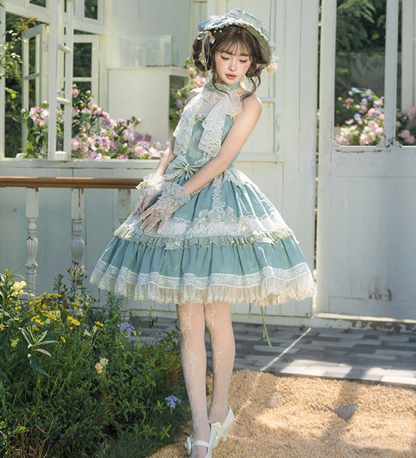 受注予約7/1まで】最愛の鈴蘭 ホルターネックジャンパースカート
