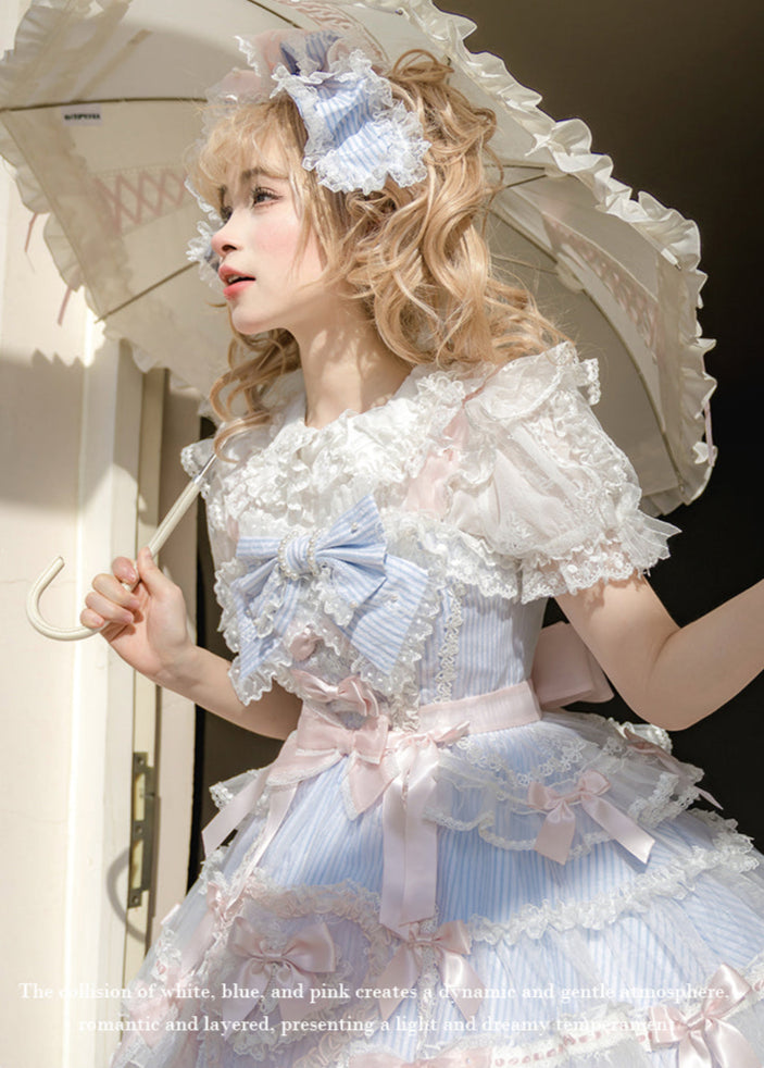 【受注予約5/14まで】Striped Maiden ハートのジャンパースカート