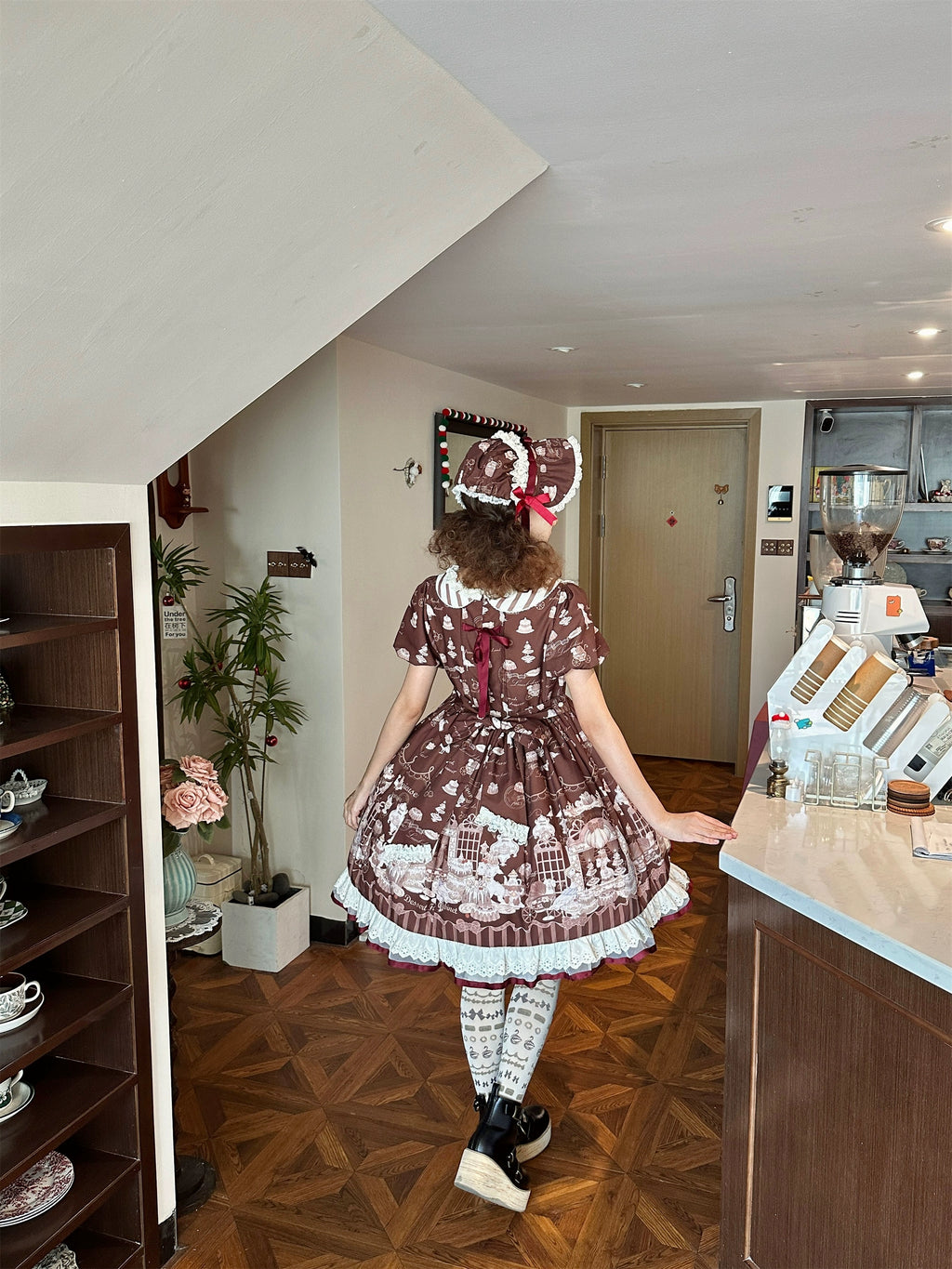 Antique Dessert Room 半袖ワンピース