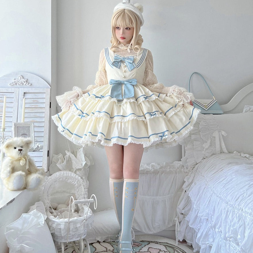 In the Sea Breeze marine style jumper skirt