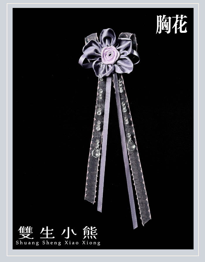 同時購入のみ【受注予約4/28まで】Camellia Dream サッシュベルト・ブローチ・コサージュ・ポシェット