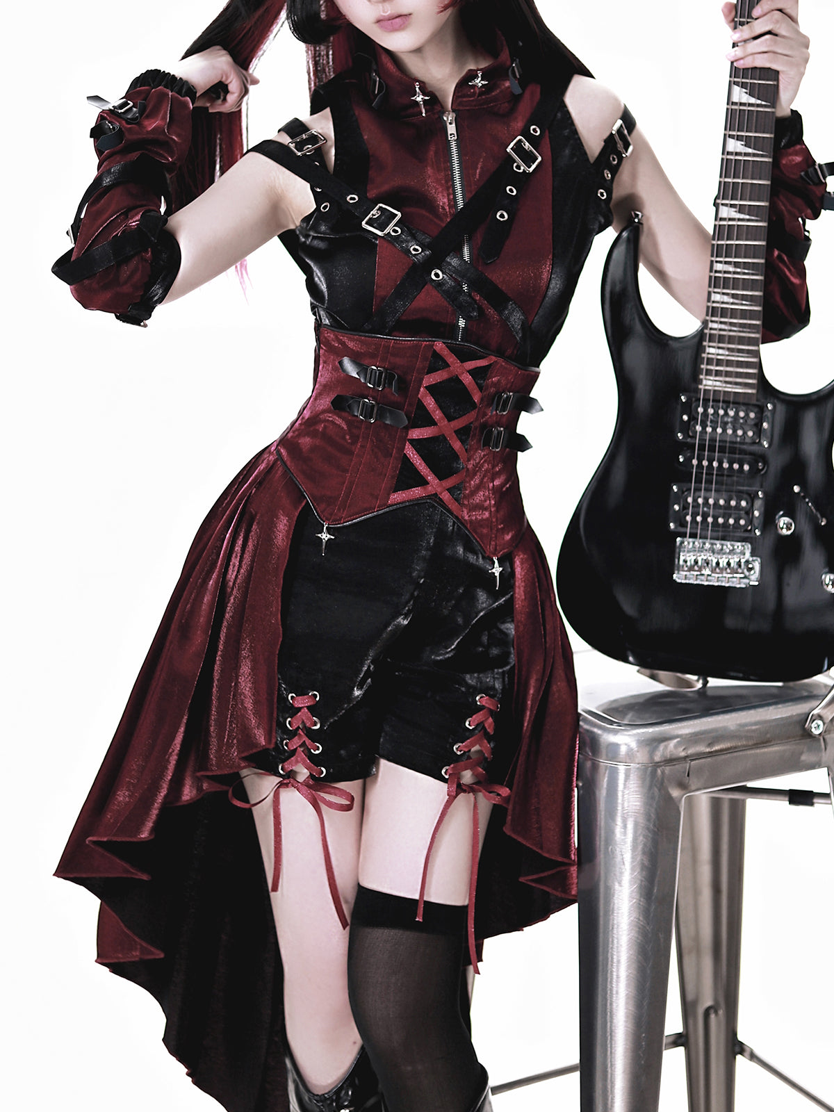 Assassin ブラックベルトショートパンツ4点セット