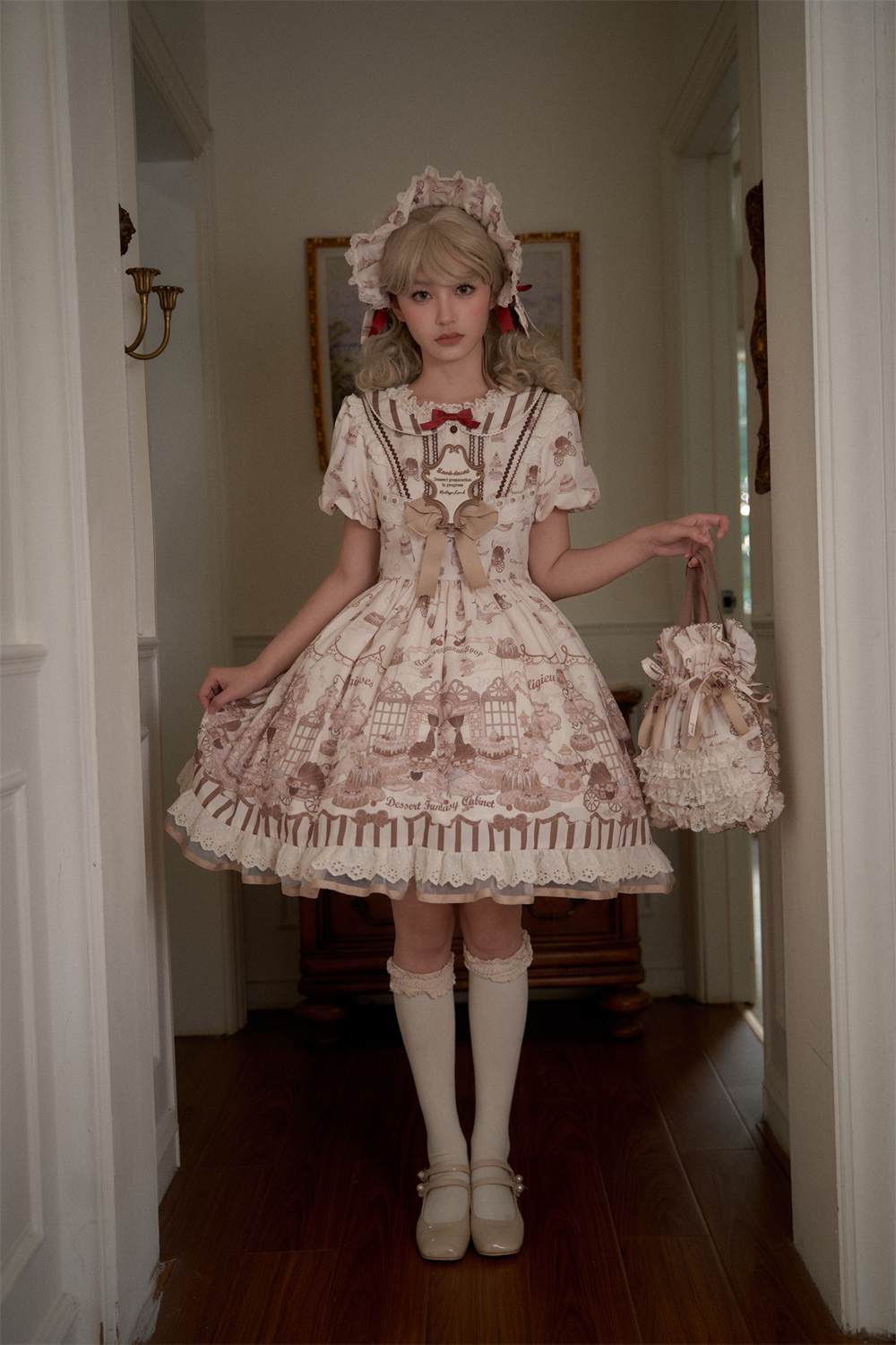Antique Dessert Room 半袖ワンピース