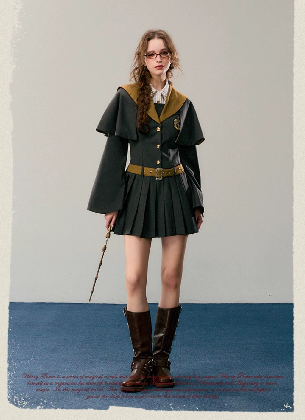 [Pre-order] Hogwarts School of Witchcraft and Wizardry Cape Design Mini Dress