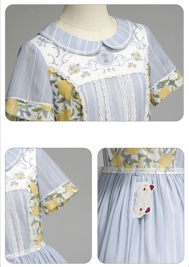 [Sales period ended] Lemon Tree round-neck dress